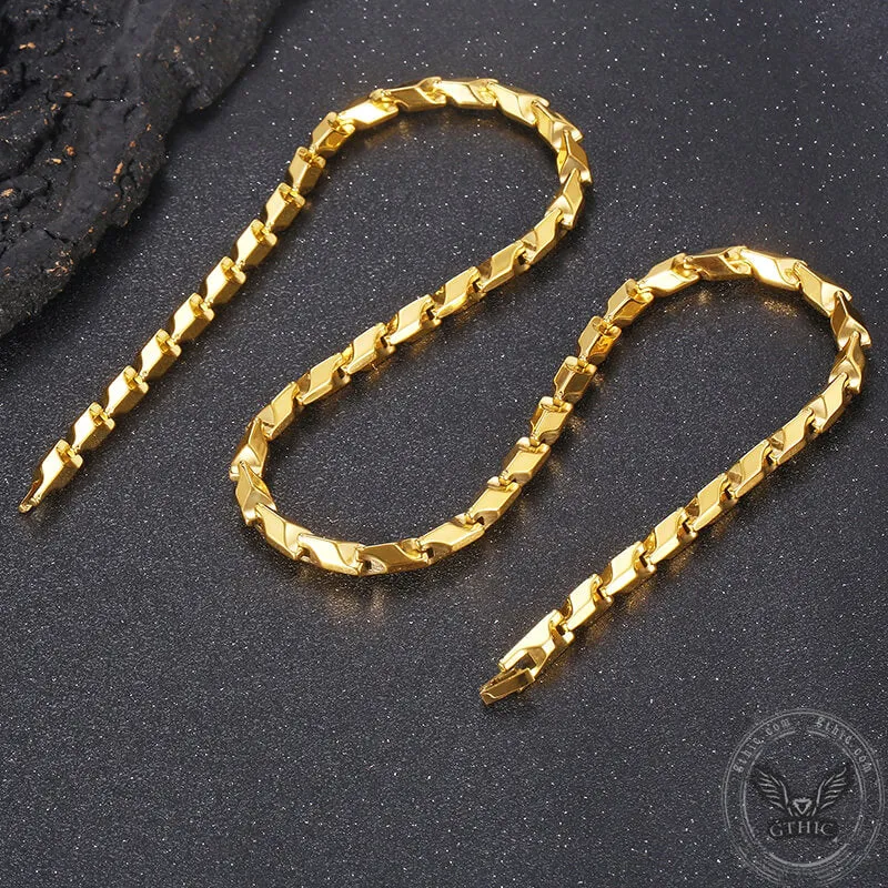 Mechanical Dragon Bone Chain Stainless Steel Necklace sold by GTHIC product image thumbnail 4