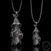 Wicked Wizard Sterling Silver Skull Pendant sold by GTHIC