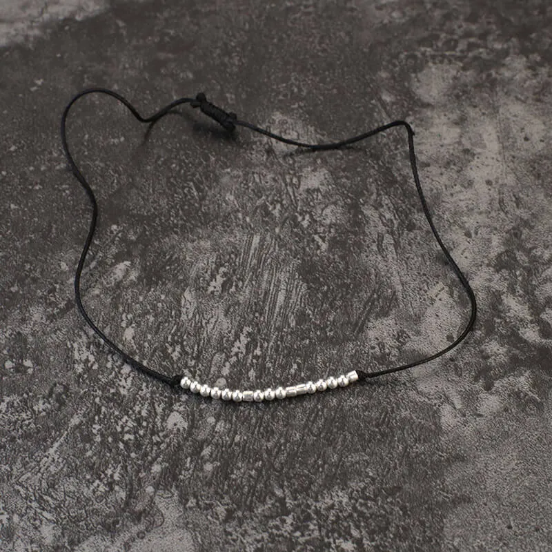 Bad Ass Morse Code Sterling Silver Bracelet sold by GTHIC