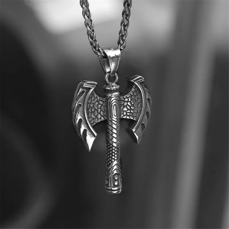 Vintage Viking Axe Stainless Steel Pendant sold by GTHIC