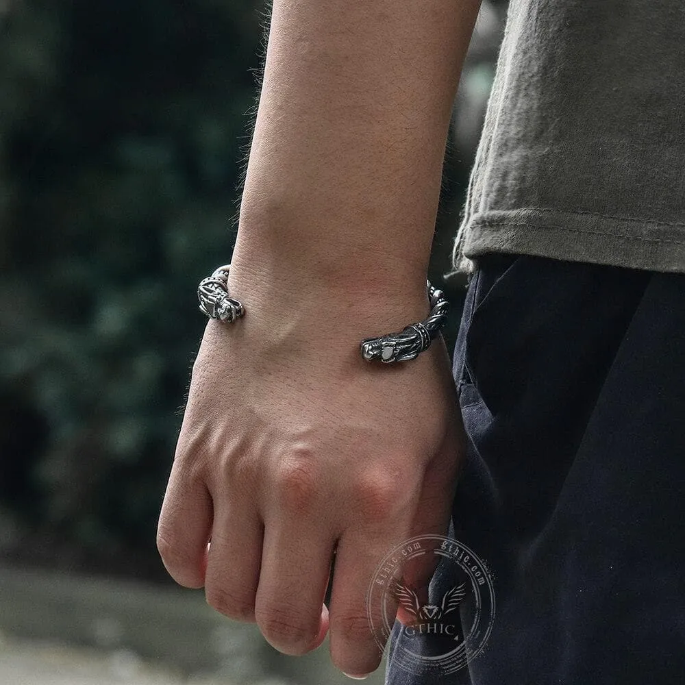 Detailed Dragon Stainless Steel Beast Bracelet sold by GTHIC product image thumbnail 4