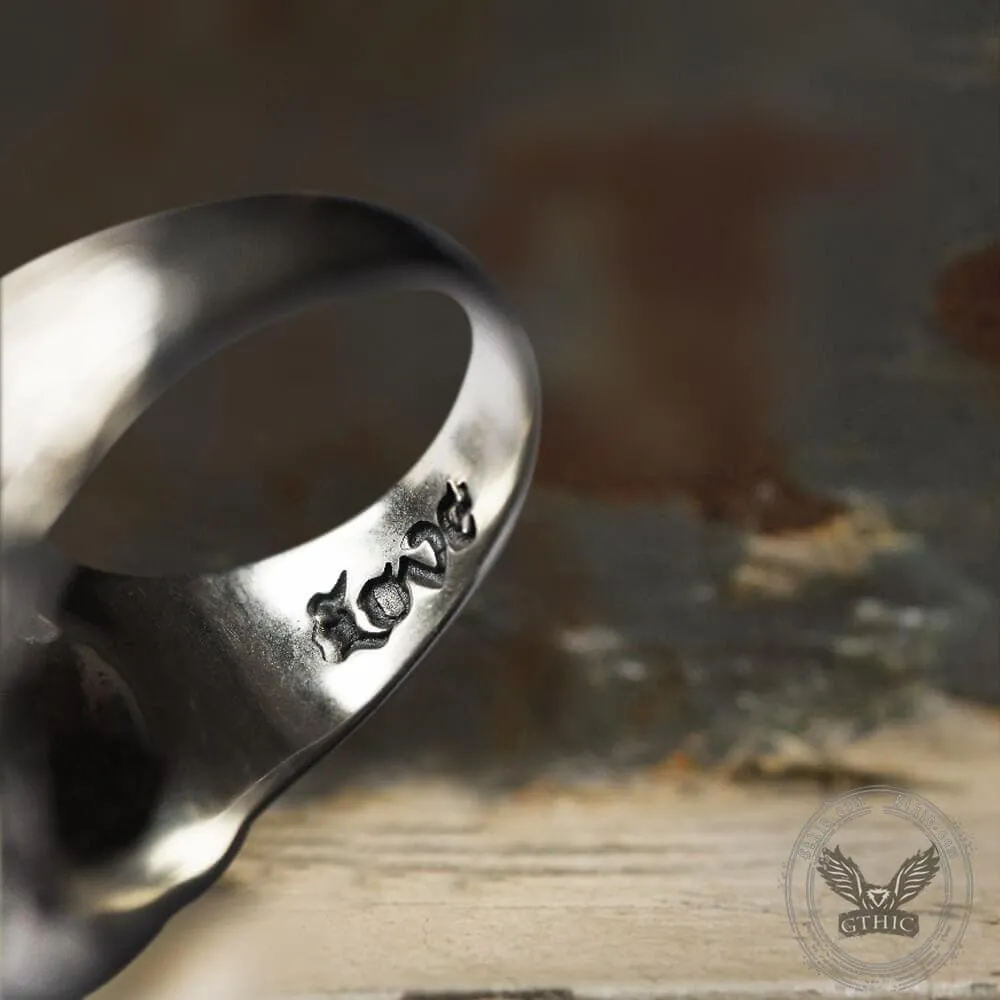 Gentleman Cat Crystal Cat’s Eyes Sterling Silver Ring sold by GTHIC product image thumbnail 5