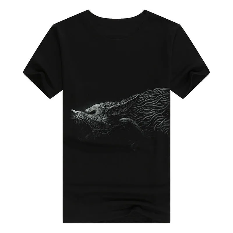 Wolf Demon Rattan Cotton T-shirt sold by GTHIC