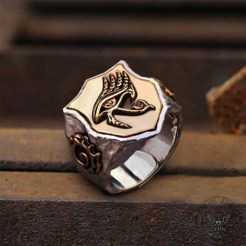 Horus Eyes Sterling Silver Egypt Mythology Ring sold by GTHIC