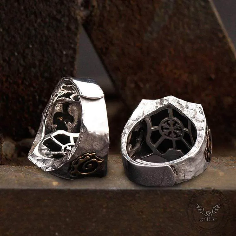 Horus Eyes Sterling Silver Egypt Mythology Ring sold by GTHIC product image thumbnail 5