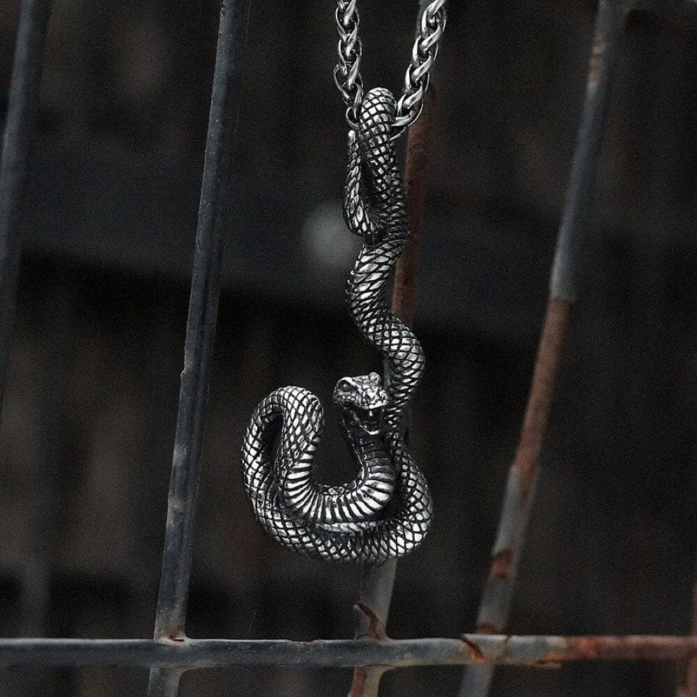 Coiled Snake Stainless Steel Pendant sold by GTHIC