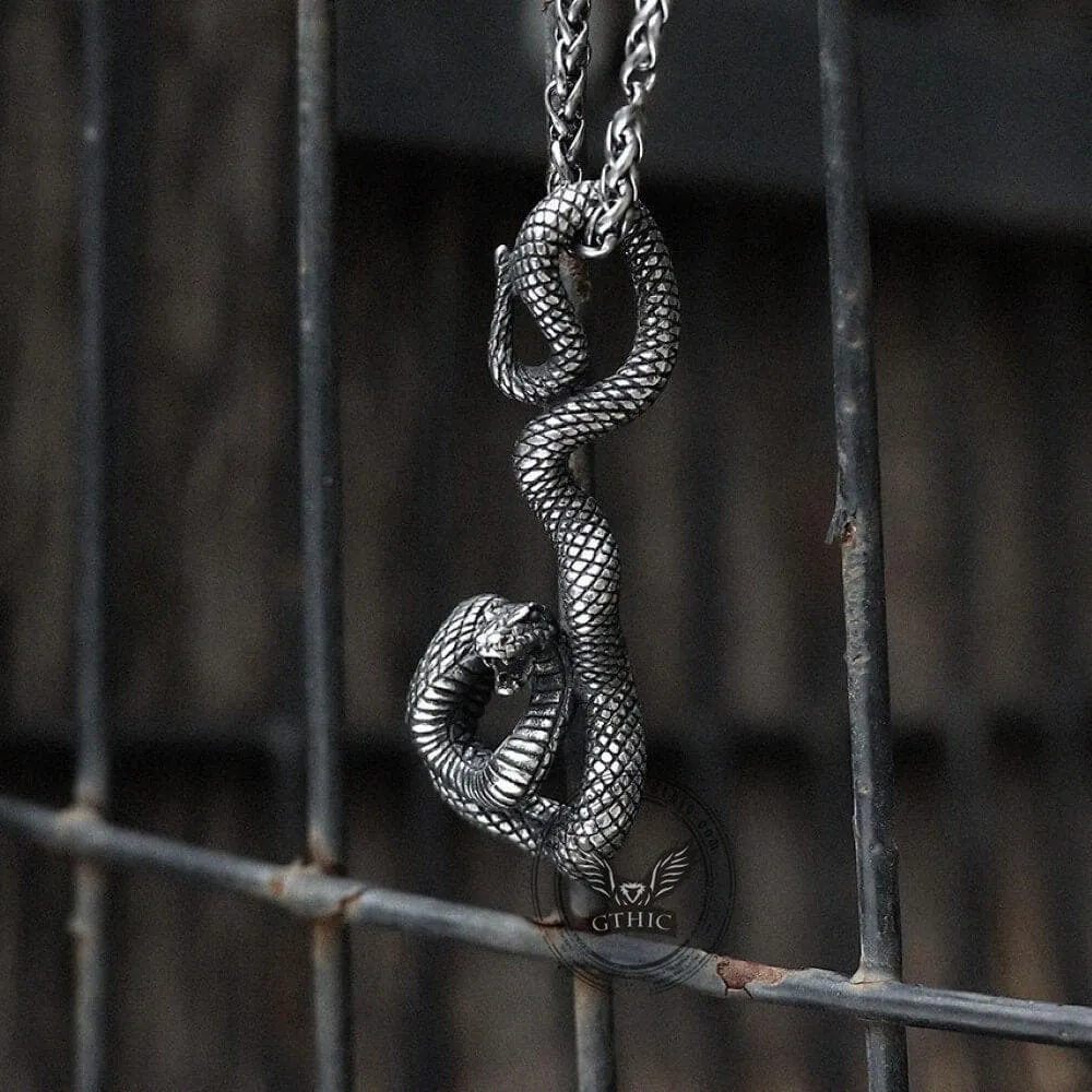 Coiled Snake Stainless Steel Pendant sold by GTHIC product image thumbnail 3