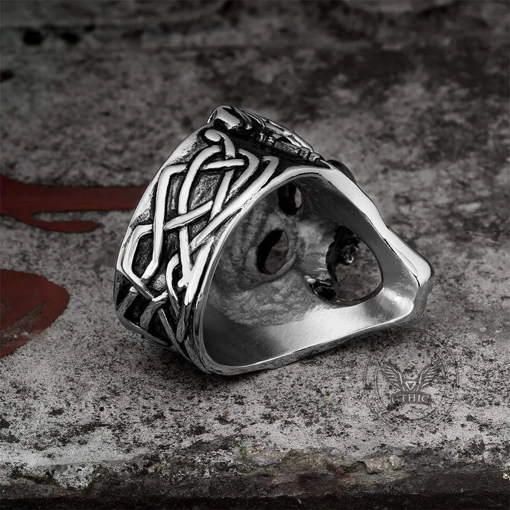 Berserker Stainless Steel Viking Skull Ring sold by GTHIC product image thumbnail 5