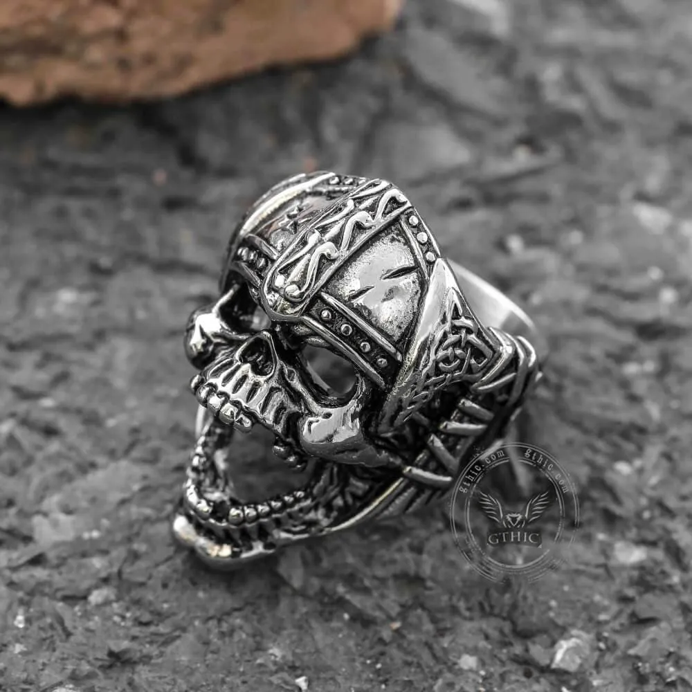 Berserker Stainless Steel Viking Skull Ring sold by GTHIC product image thumbnail 3