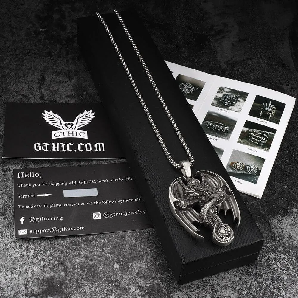 Dragon Pure Tin Celtic Cross Necklace sold by GTHIC product image thumbnail 5