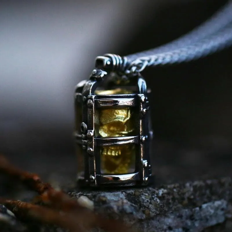 Skull Cage Stainless Steel Pendant sold by GTHIC