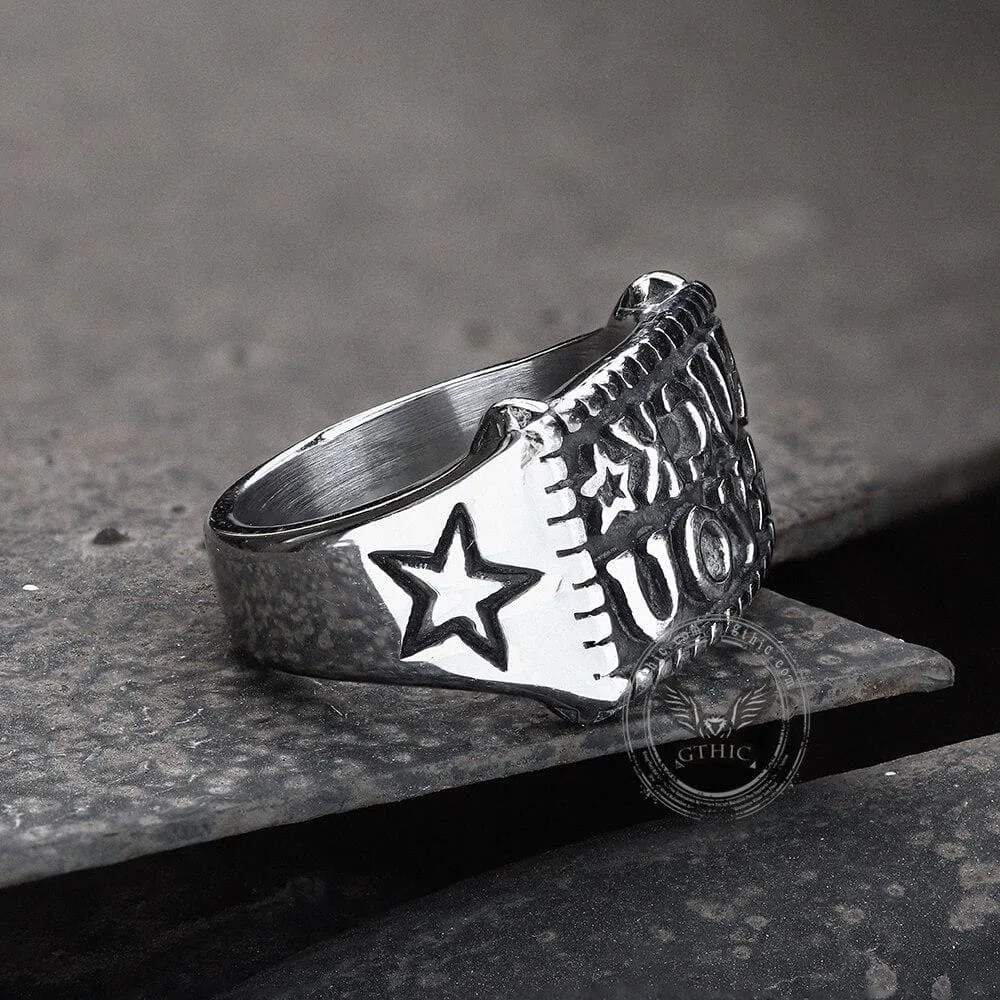 Fuck You Stainless Steel Ring sold by GTHIC product image thumbnail 5