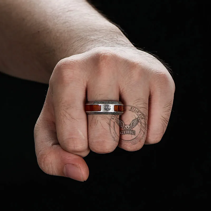 Viking Tree Of Life Stainless Steel Wood Ring sold by GTHIC product image thumbnail 2