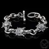 Pirate Skull Sterling Silver Bracelet sold by GTHIC
