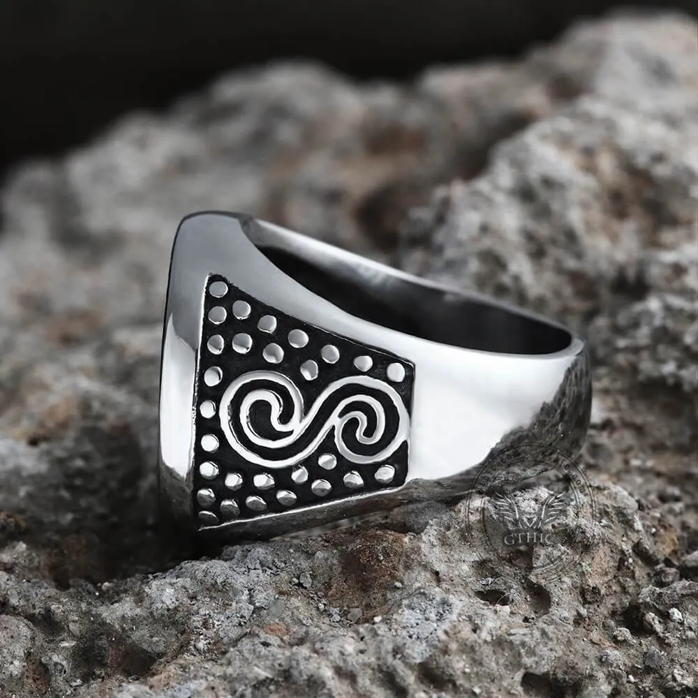 Om Aum Yoga Stainless Steel Ring sold by GTHIC product image thumbnail 5
