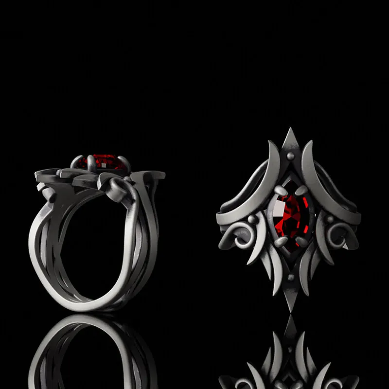 Simple Design Gem-set Sterling Silver Ring sold by GTHIC