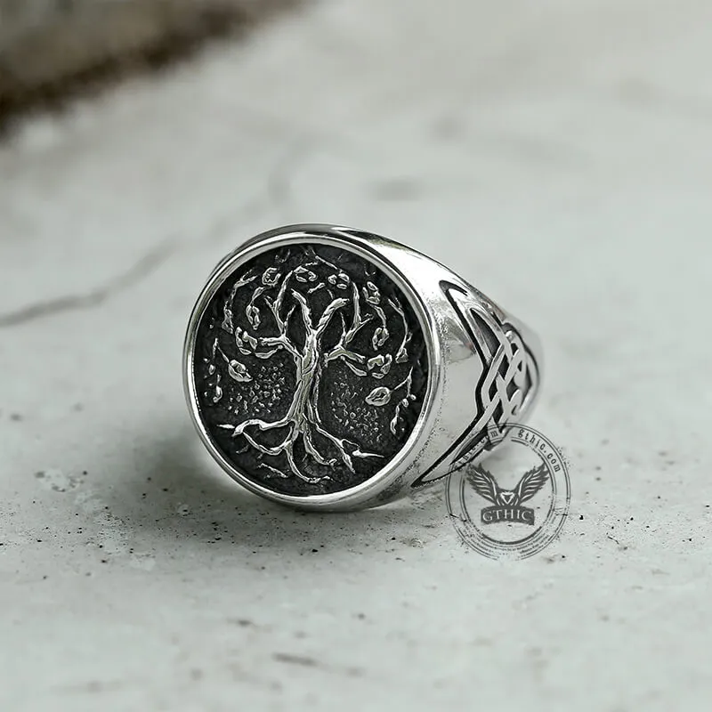 Celtic Knot Tree of Life Stainless Steel Viking Ring sold by GTHIC product image thumbnail 5