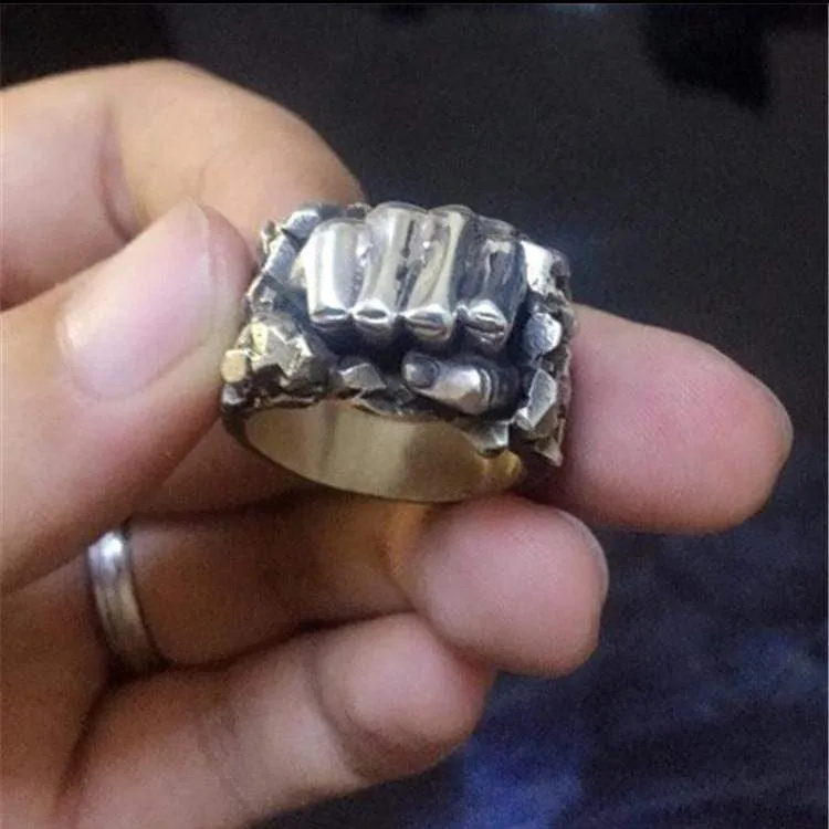 Fist Of Power Brass Ring sold by GTHIC product image thumbnail 2