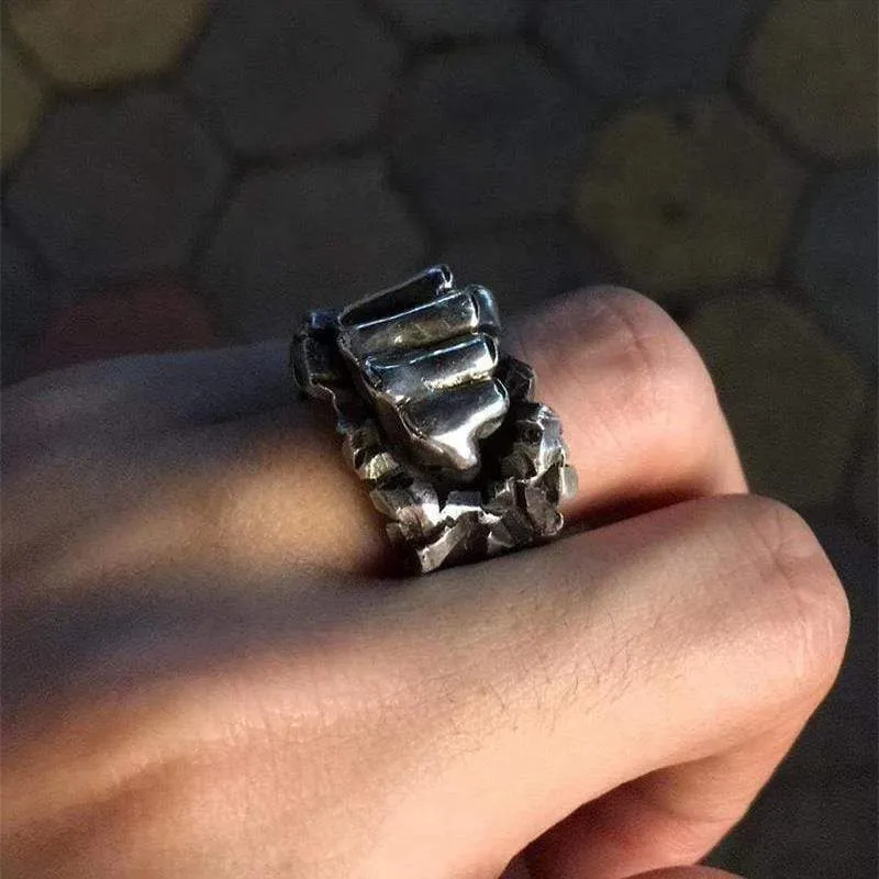 Fist Of Power Brass Ring sold by GTHIC product image thumbnail 3