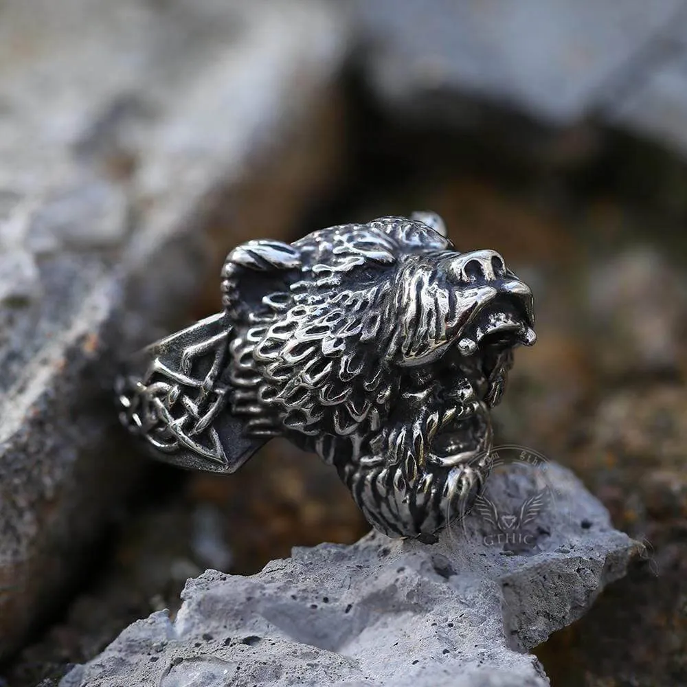 Bear Warrior Viking Ring sold by GTHIC product image thumbnail 3
