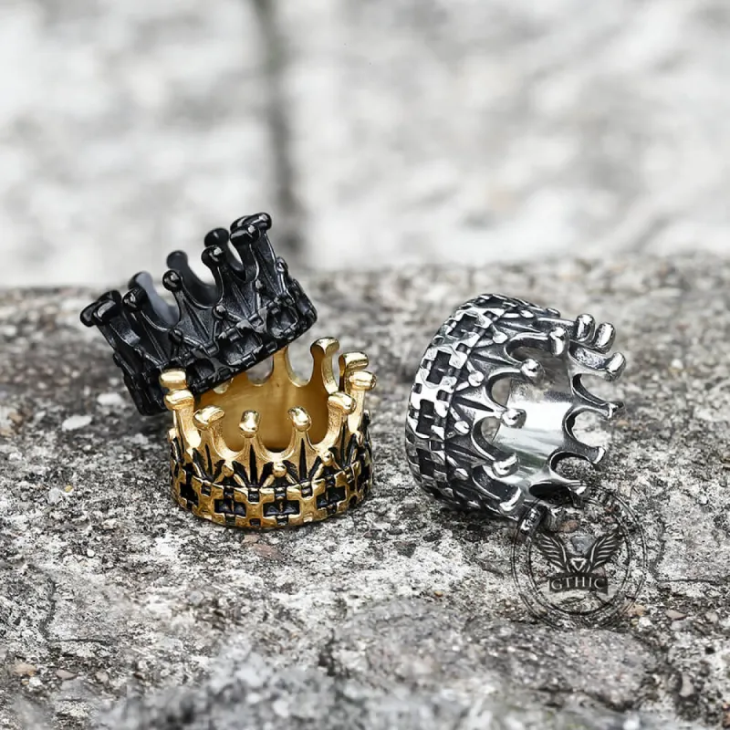Gothic Crown Stainless Steel Punk Ring sold by GTHIC
