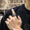 Gothic Crown Stainless Steel Punk Ring sold by GTHIC