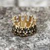 Gothic Crown Stainless Steel Punk Ring sold by GTHIC