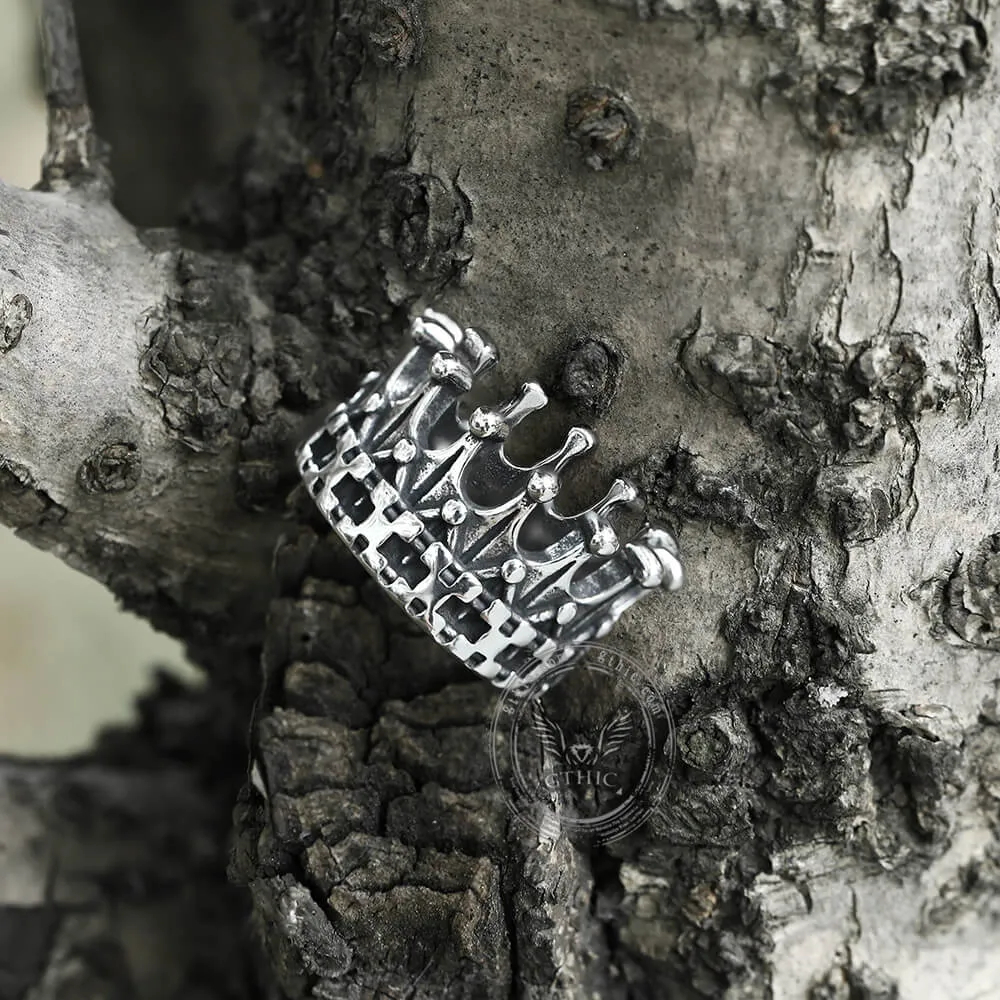 Gothic Crown Stainless Steel Punk Ring sold by GTHIC product image thumbnail 4