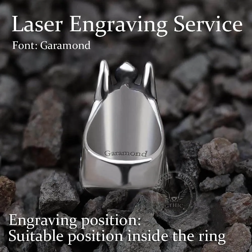 Anubis Stainless Steel Egyptian Mythology Ring sold by GTHIC product image thumbnail 5