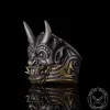 Demon Cyber Oni Mask Sterling Silver Ring sold by GTHIC