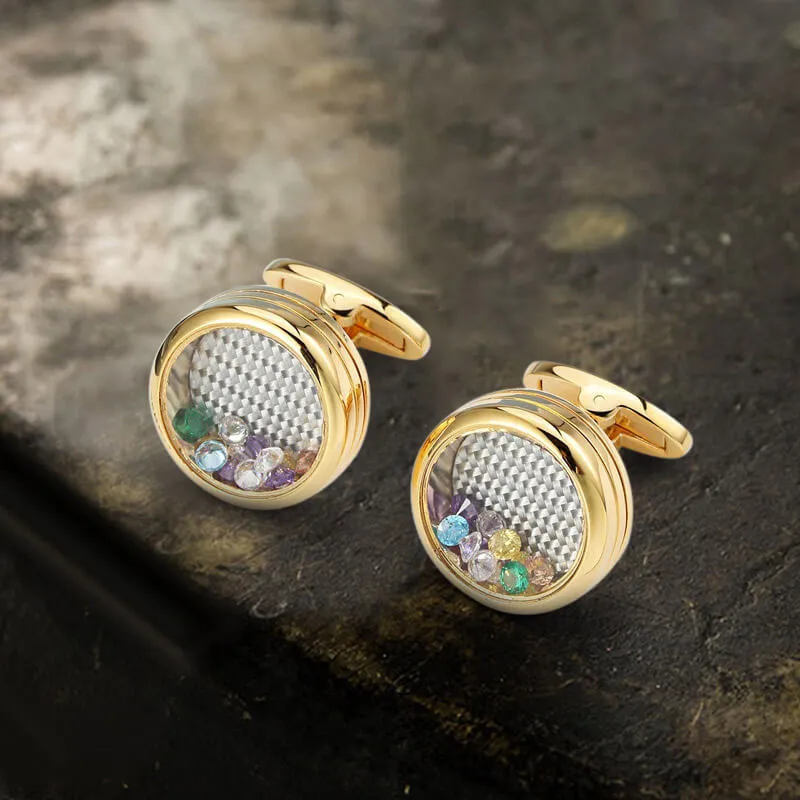 Gentleman Zircon Brass Cufflinks sold by GTHIC