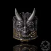 Demon Cyber Oni Mask Sterling Silver Ring sold by GTHIC