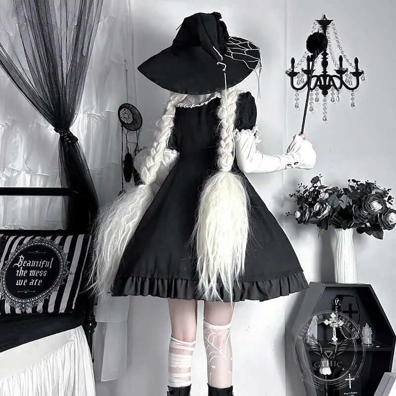 Black Spider Witch Lolita OP Dress sold by GTHIC product image thumbnail 4