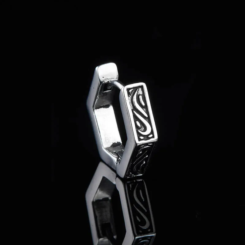 Simple Hexagon Stainless Steel Geometric Stud Earrings sold by GTHIC product image thumbnail 3