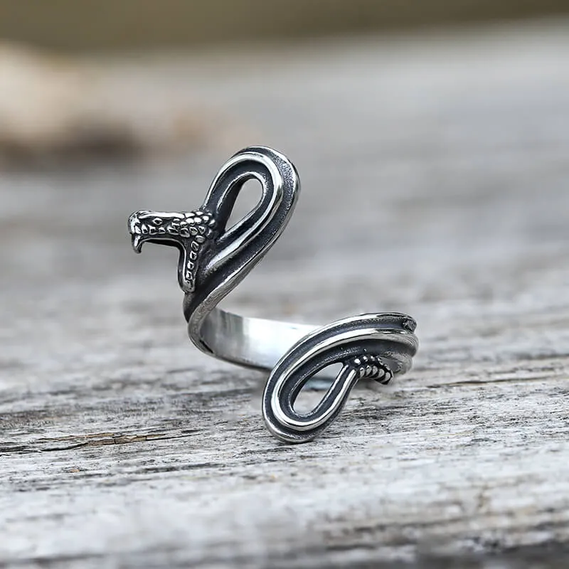 Fighting Snake Stainless Steel Animal Ring sold by GTHIC product image thumbnail 3