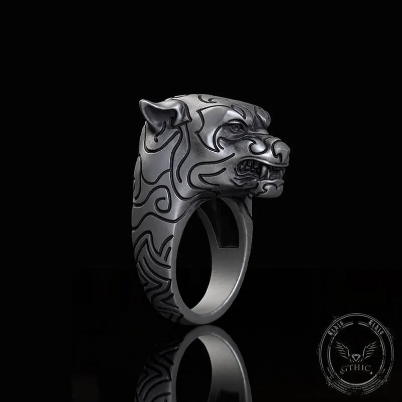 Fierce Panther Sterling Silver Animal Ring sold by GTHIC product image thumbnail 4