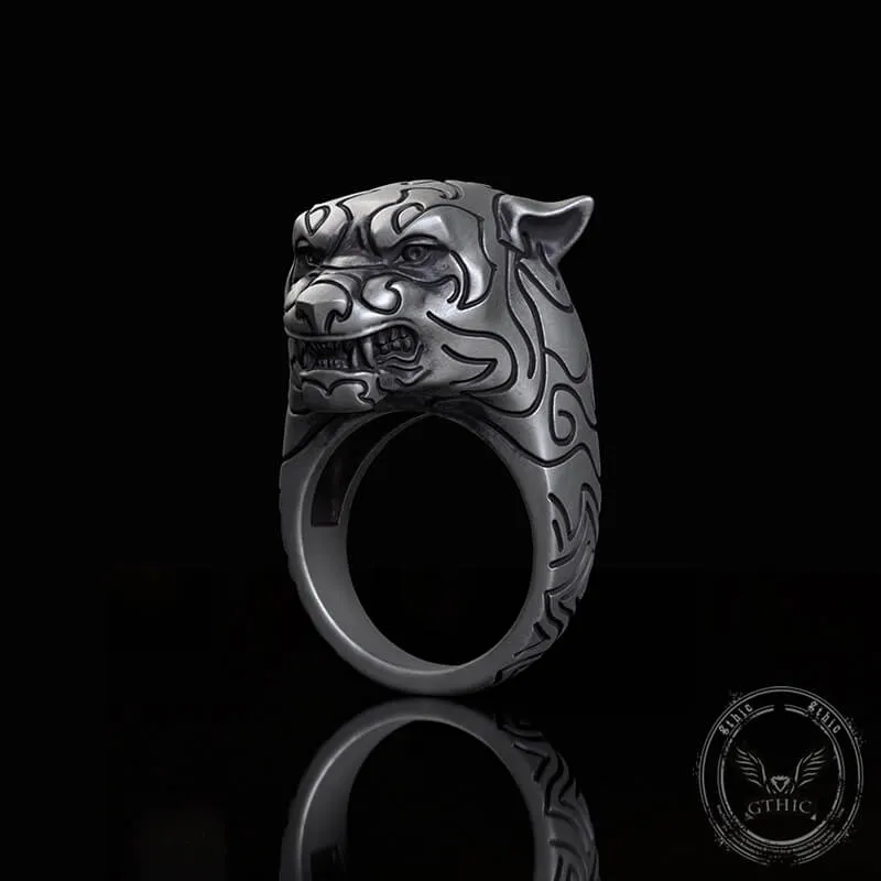Fierce Panther Sterling Silver Animal Ring sold by GTHIC product image thumbnail 3