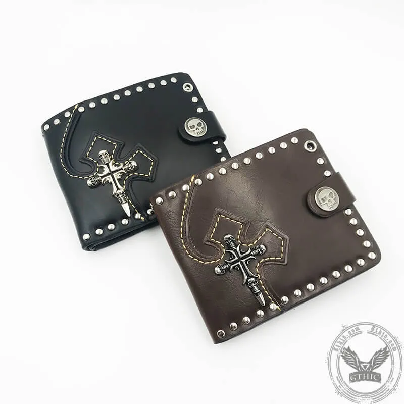 Gothic Skull Sword PU Leather Wallet sold by GTHIC