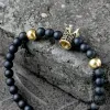 Diamond Crown Stainless Steel Bead Bracelet sold by GTHIC