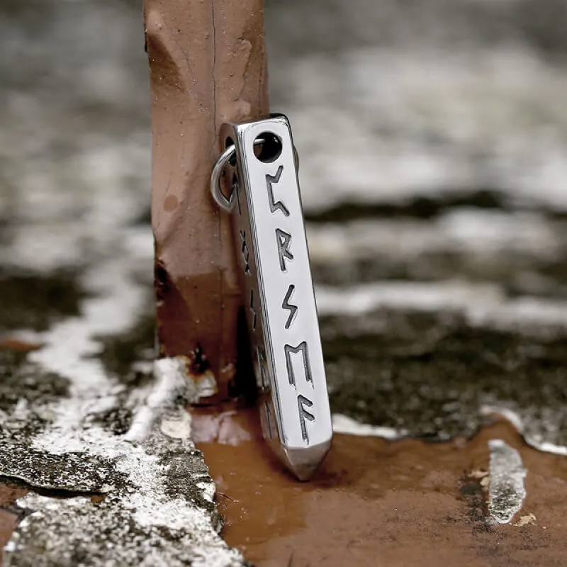 Viking Runes Geometric Stainless Steel Pendant sold by GTHIC