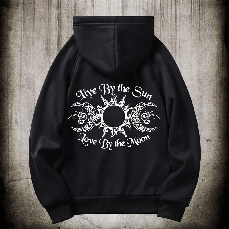 Triple Moon Goddess Witch Hoodie Coat sold by GTHIC product image thumbnail 2