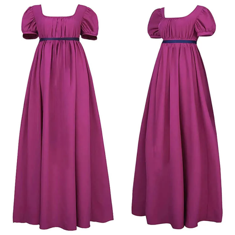 Medieval Solid Color Victorian Regency Dress sold by GTHIC