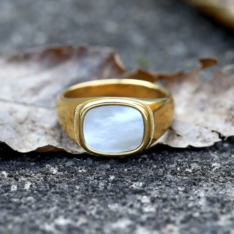 Square Shell Stainless Steel Minimalism Ring sold by GTHIC product image thumbnail 3