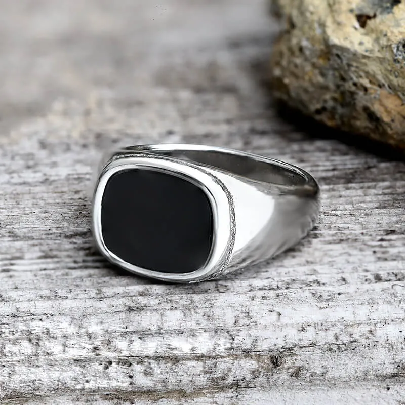 Square Shell Stainless Steel Minimalism Ring sold by GTHIC product image thumbnail 5