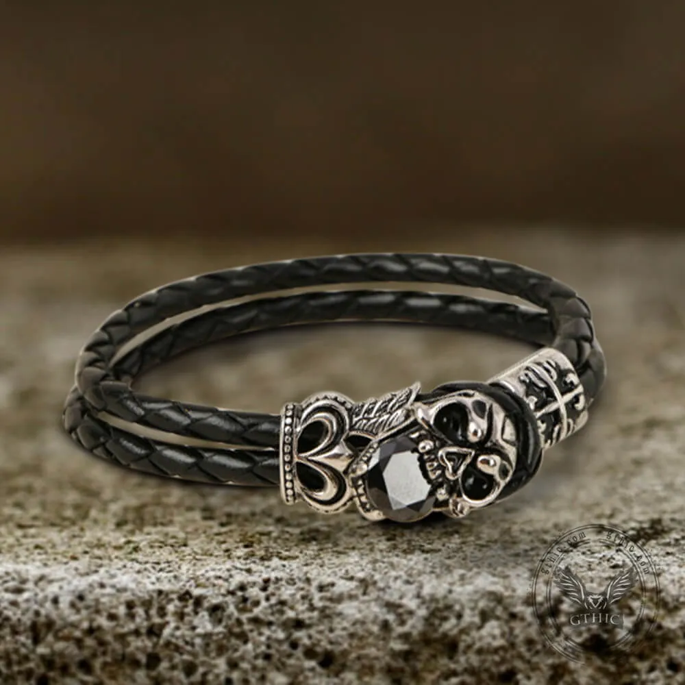 Gothic Skull Stainless Steel Bracelet sold by GTHIC product image thumbnail 4