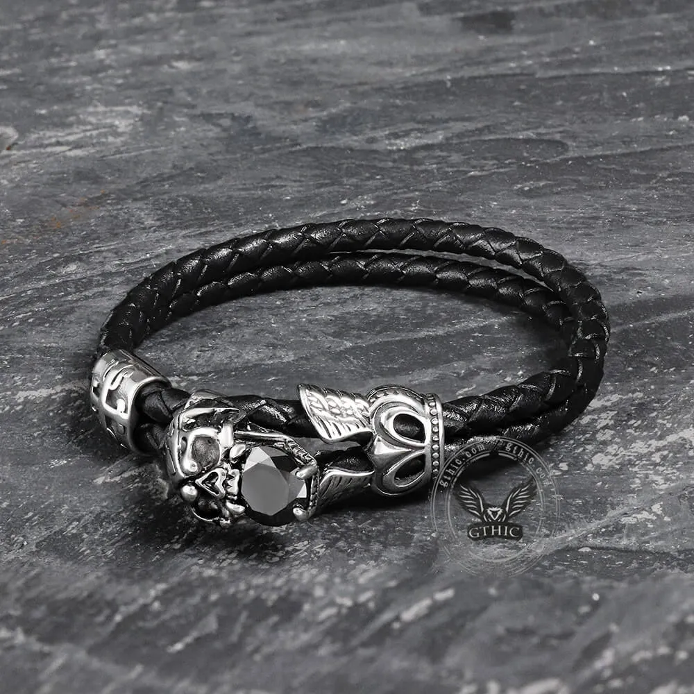 Gothic Skull Stainless Steel Bracelet sold by GTHIC product image thumbnail 5