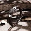 Rudder Stainless Steel Leather Marine Bracelet sold by GTHIC