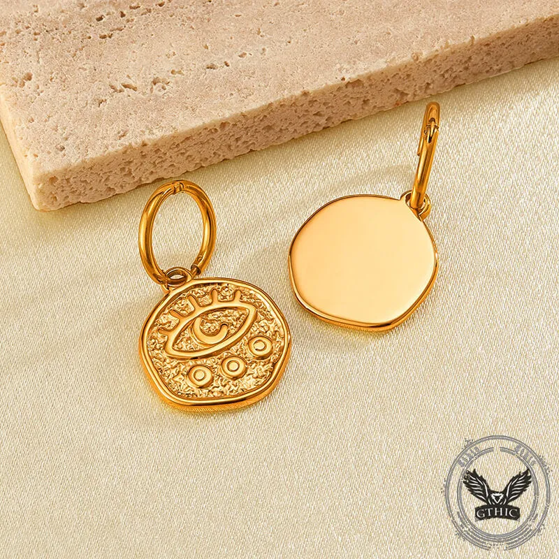 Gold Demon Eye Stainless Steel Vintage Earrings sold by GTHIC product image thumbnail 4