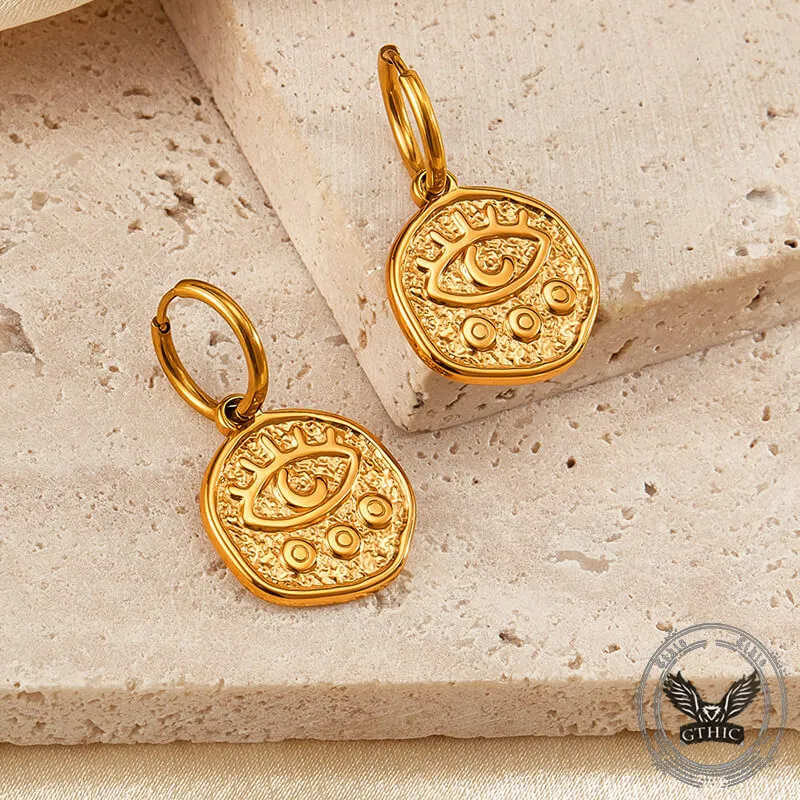 Gold Demon Eye Stainless Steel Vintage Earrings sold by GTHIC product image thumbnail 3