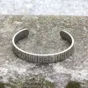 Runes Stainless Steel Viking Cuff Bracelet sold by GTHIC